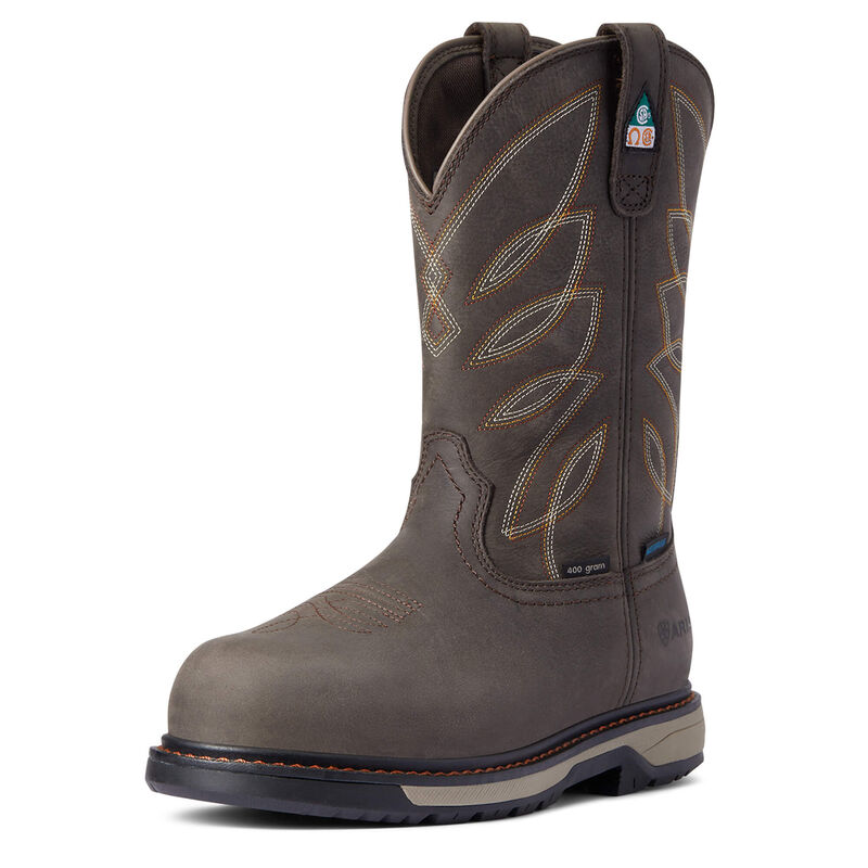 Ariat Riveter Csa Glacier Grip Waterproof 400g Composite Toe - Naisten TummanRuskea Työsaappaat ( XH